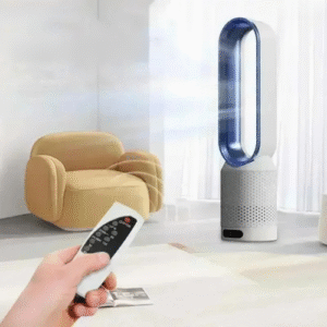 Bladeless Air Circulation Fan – Boost Indoor Air Quality, Quiet Cooling for Healthy Living