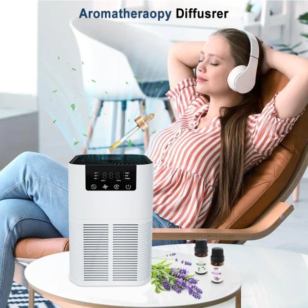 Home Air Purifier with Aromatherapy – HEPA Filter, Quiet & Compact - Image 3