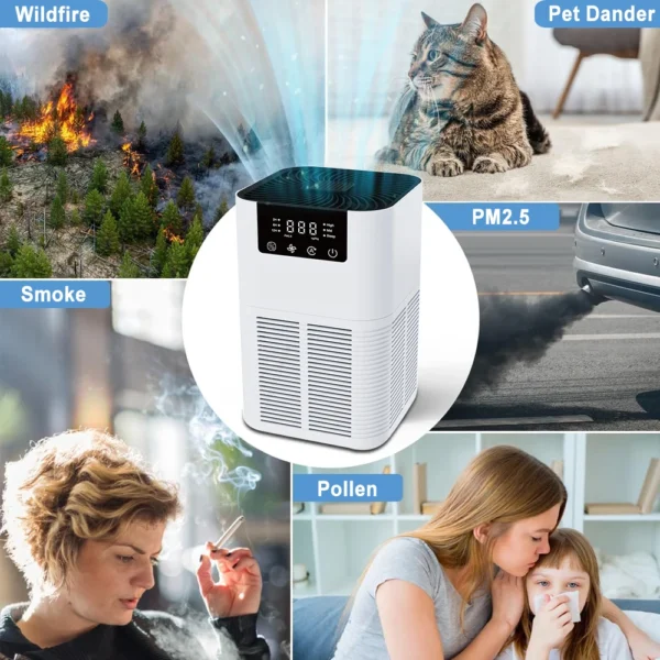 Home Air Purifier with Aromatherapy – HEPA Filter, Quiet & Compact - Image 2