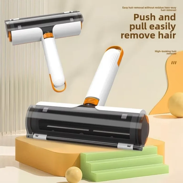 Portable Pet Hair Remover Roller       Washable, Manual, Dual-Direction Design for Dog & Cat Fur on Furniture & Bedding - Image 2