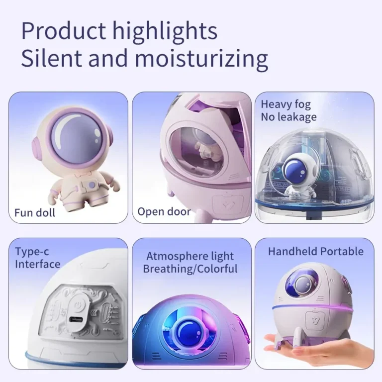 220ml Astronaut Capsule Humidifier – Ideal for Nurseries, Playrooms & Cozy Spaces - Image 3