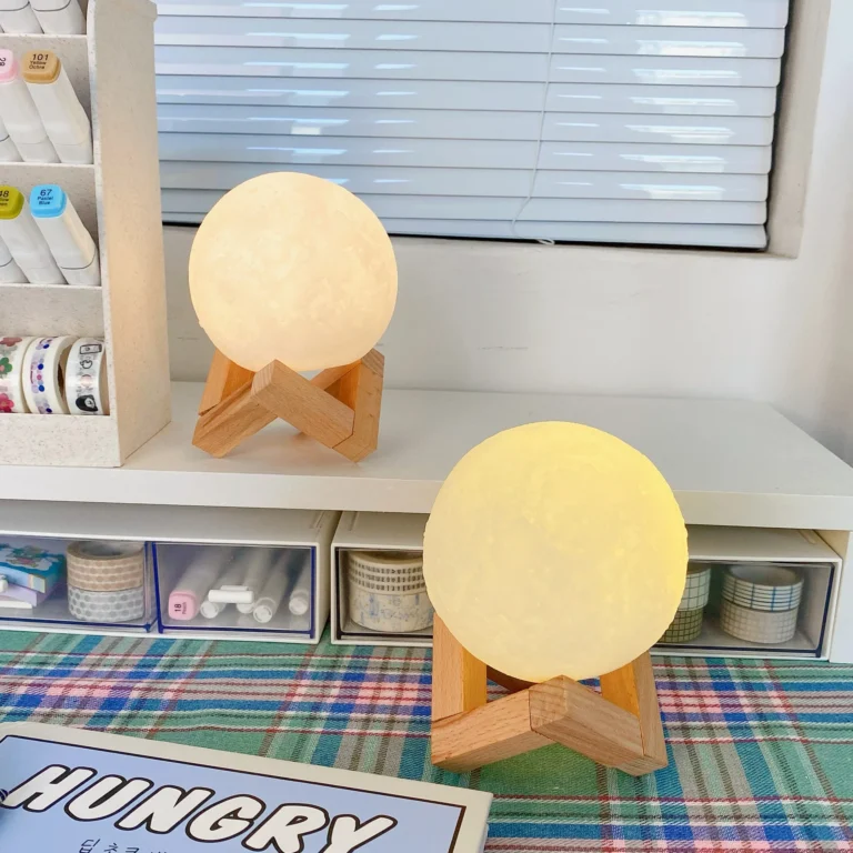 DIY Planet Lamp – 8cm Paintable Galaxy Night Light with Stand - Image 5