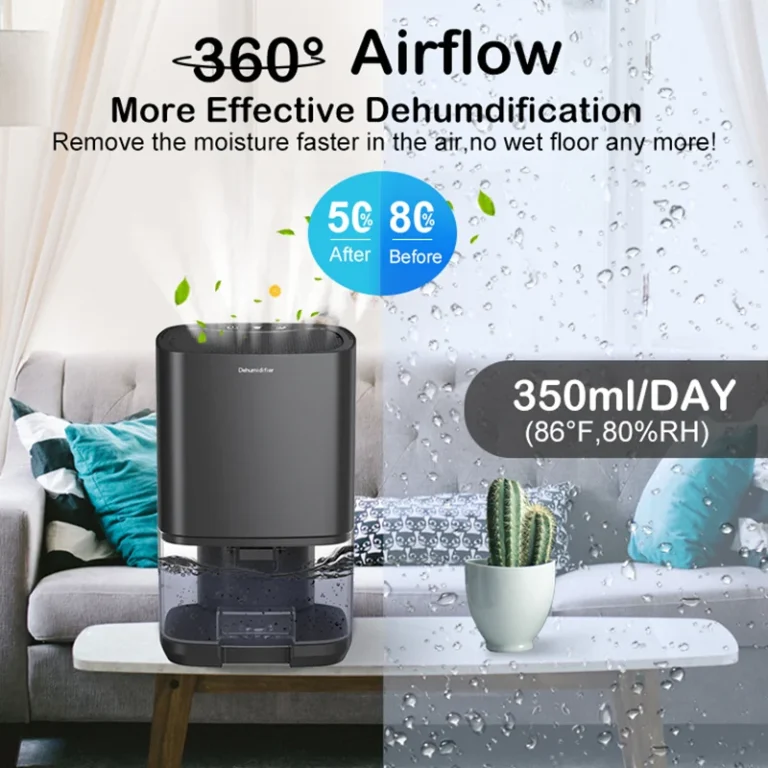 1000ML Air Dehumidifier with Built-In Filter    Quiet, Compact & Energy-Efficient | For Home, Office, Kitchen & More - Image 3