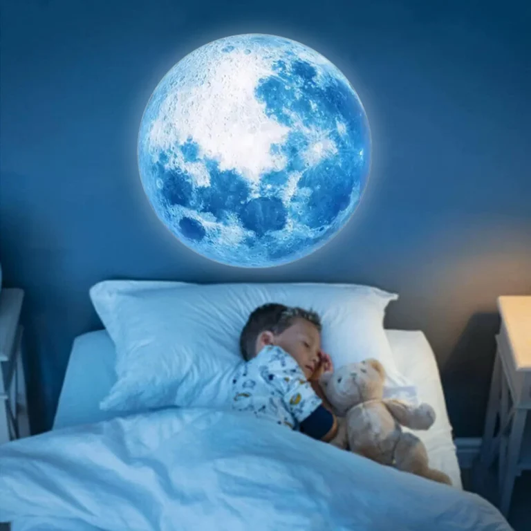 Blue Planet Moon Lamp    Soft LED Light for Calm Nights - Image 4