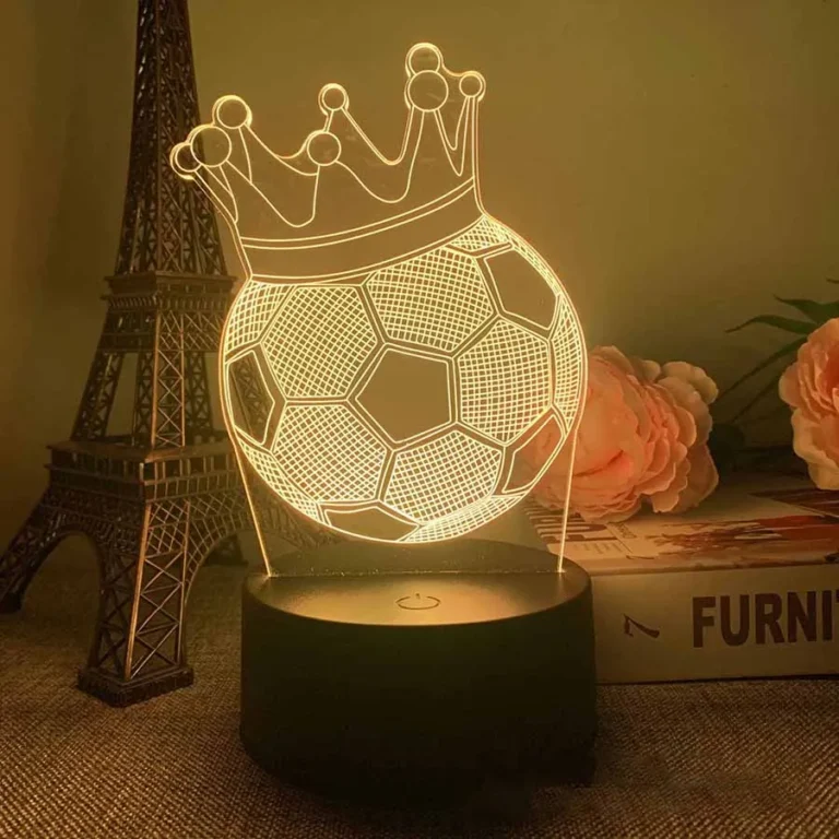 LED 3D Football Theme Table Lamp USB Plug Bedroom Bedside Creative Book Lamp Sports Enthusiasts Gift Decorative Night Light - Image 4