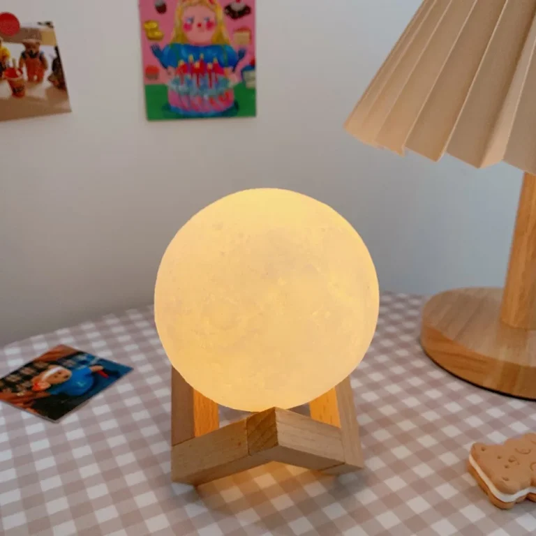 DIY Planet Lamp – 8cm Paintable Galaxy Night Light with Stand - Image 6