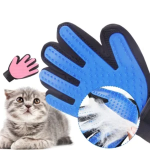 Pet Grooming Glove  Easy Hair Removal & Massage for Cats and Dogs