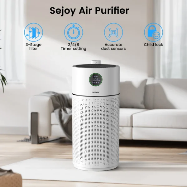 Home Air Purifier Solution – HEPA H13 | Quiet, Elegant & Built for Large Rooms - Image 7