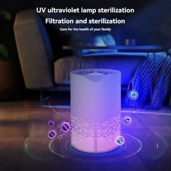 Desktop Air Purifier – Portable HEPA Filter for Dust, Smoke & Formaldehyde - Image 4