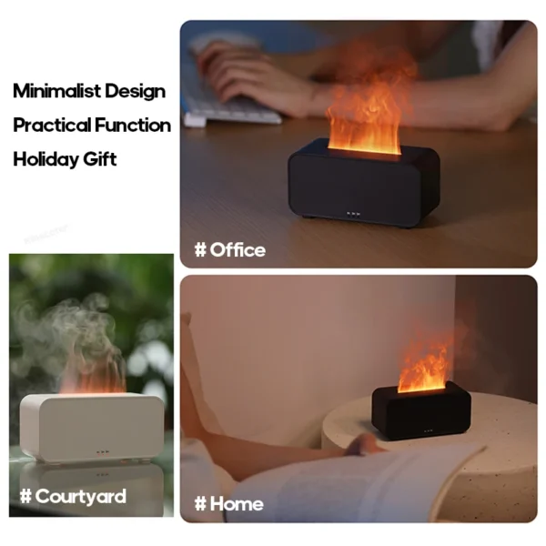 Mini Flame Aroma Diffuser – Ultrasonic Cool Mist & LED Mood Light - Image 5