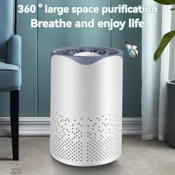 Desktop Air Purifier – Portable HEPA Filter for Dust, Smoke & Formaldehyde - Image 2