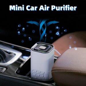 Purificador de Aire Portátil para Coche con Ionizador – Elimina Humo, Olores y Polvo